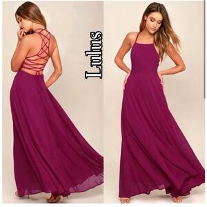 Lulus strappy to be here maxi dress